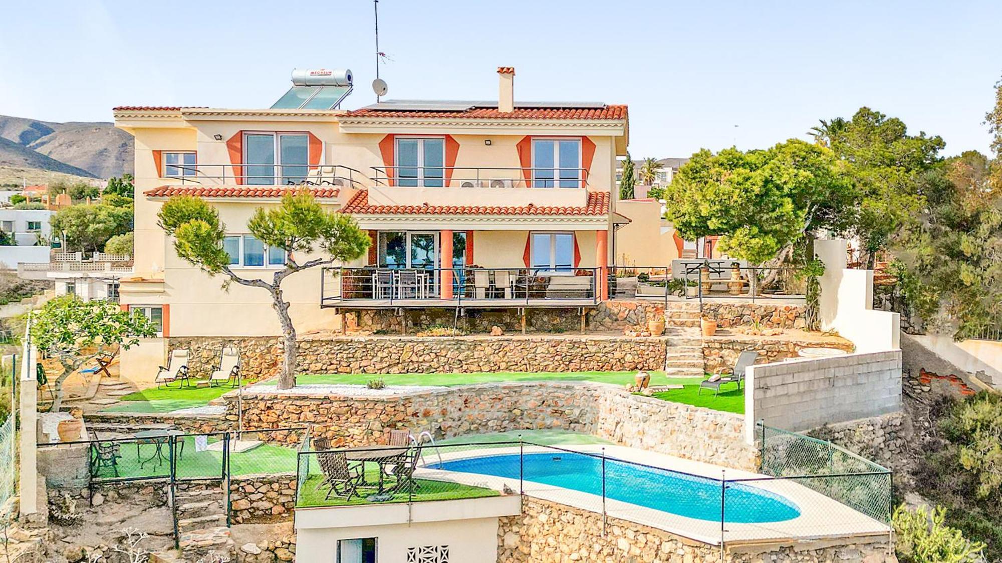 Villa Infinity Sea Views I Pool I Bbq I Jacuzzi Almería Exteriér fotografie